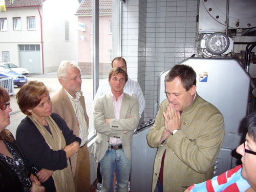 Der SPD-Kreisvorstand bei der Brauerei-Besichtigung